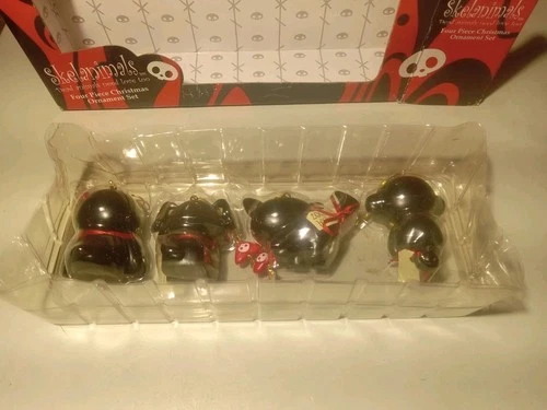 "SKELANIMALS" Kurt S. Adler Four Piece 2007 Christmas Ornament Set, New! image 10