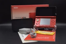 Nintendo 3DS Flare Red Console - Boxed, Charger Included, Japanese Language Only