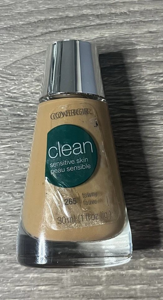 Covergirl Clean Sensitive Skin Liquid Foundation #265 Tawny Oil Free Creamy New! - Image 3 of 4