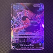 Bandai One Piece Roronoa Zoro Leader Foil Card OP12-020 5000 Power