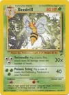 Beedrill - 21/130 - Rare - Unlimited Edition (Lp) Base Set 2 - Grass Pokémon
