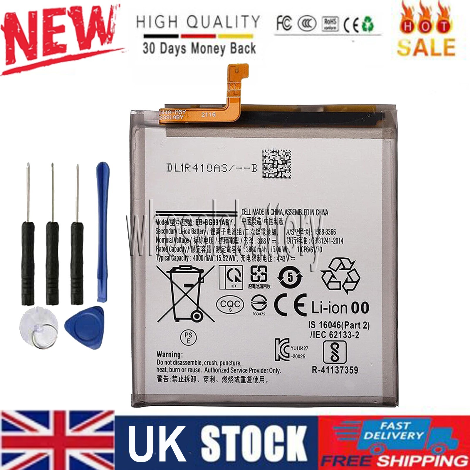 EB-BG991ABY Battery For Samsung Galaxy S21 5G G991U1 G991U SM-G991UZAAXAA