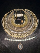 20LB COSTUME JEWELRY LOT WEAR/REPAIR RHINESTONES WAY MORE THAN SHOWN LOT Y