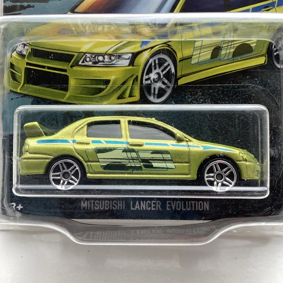 Hot Wheels Fast and Furious Mitsubishi Evo 2 Fast 2 Furious Rare Green - Image 2 of 4