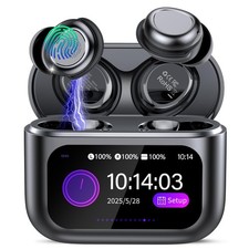 ZYHKON Sleep Earbuds Bluetooth 5.4, Touch Screen Headphones for Side Sleepers, 4