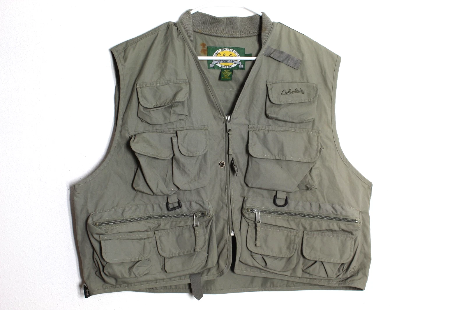 Mens Large - CABELA'S Fishing Safari Hunting Vest with Many Pockets