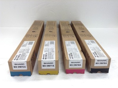NEW Set Of 4 Sharp MX-31NTYA Toner Black Cyan Magenta Yellow, FREE SHIPPING