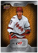 2023-24 Upper Deck Engrained Oak ANDREI SVECHNIKOV 54 349 Carolina Hurricanes SP
