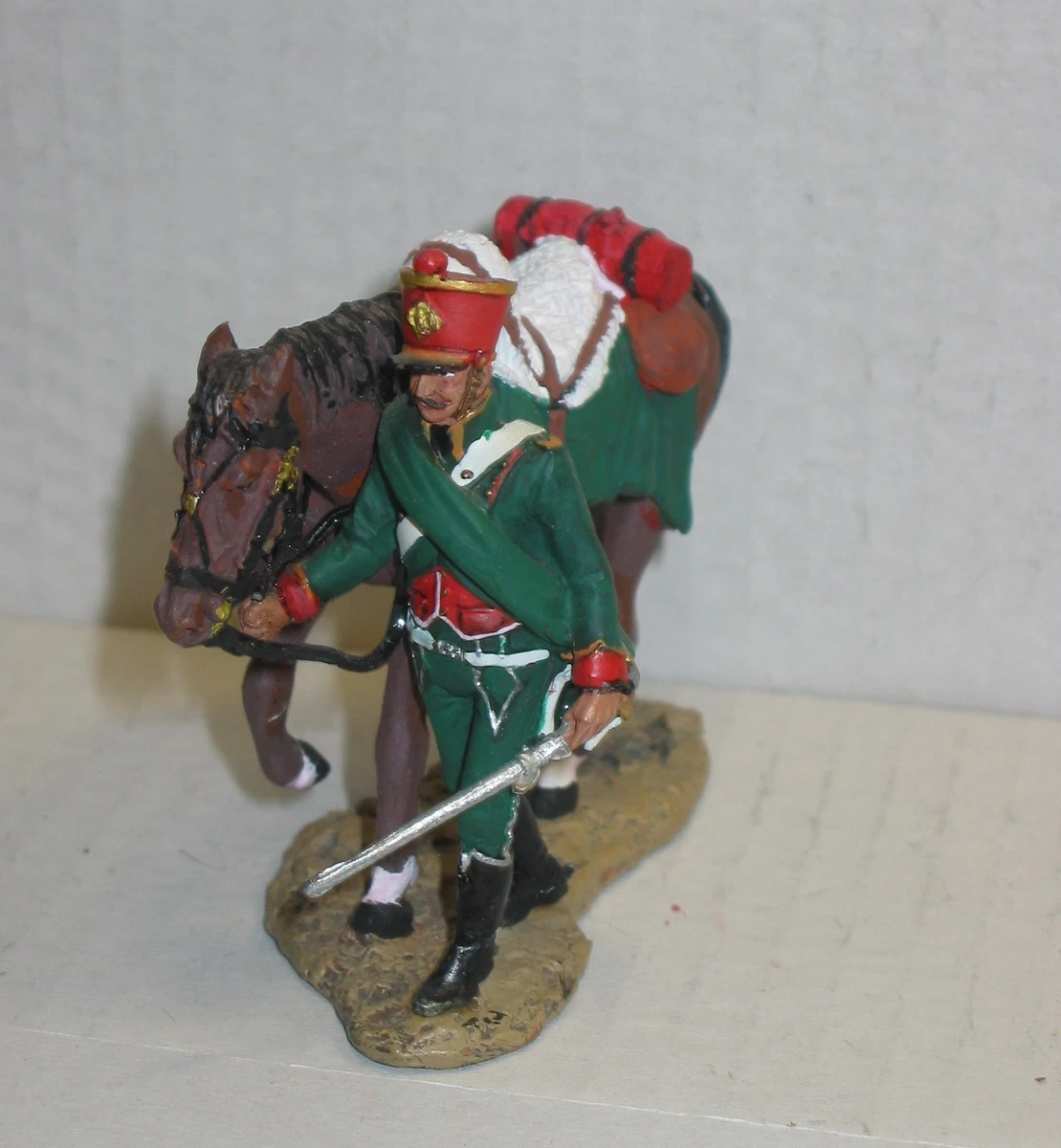 Poupée Soldat Empire Chasseur à Cheval - C.D.C Mollard Paris - Vintage