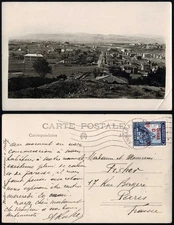 Turkey 1927 Ankara Sivas surcharge postcard to Paris, scarce postal history