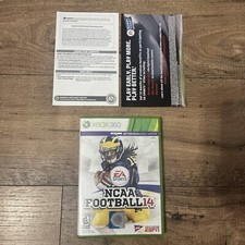Xbox 360 NCAA Football 14 Case  Inserts ONLY