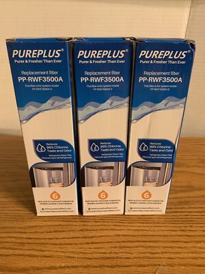 Pure Plus PP-RWF3500A Refrigerate Replacement Water Filter  Lot Of 3