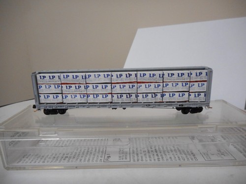 Micro trains N 60' 8" Thrall Centerbeam opera window flatcar CENTEX