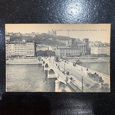 CPA - LYON - PONT TILSITT ET COTEAU DE FOURVIÈRE - E.C.L.