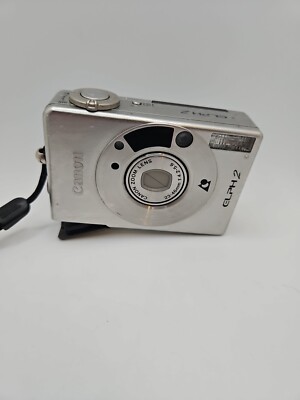 Canon ELPH 2 Point & Shoot Film Camera - Silver  Broken / Not Tested / For Parts