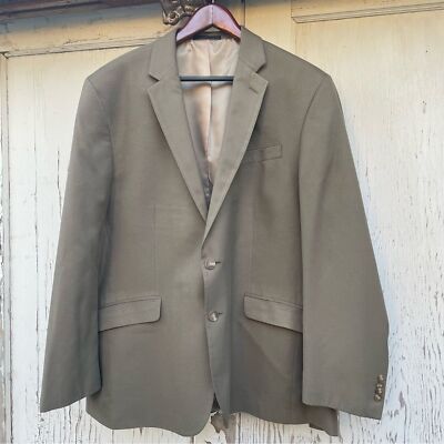 UNLISTED By Kenneth Cole Blazer Men's Size 46R Taupe Single Breasted Double Vent