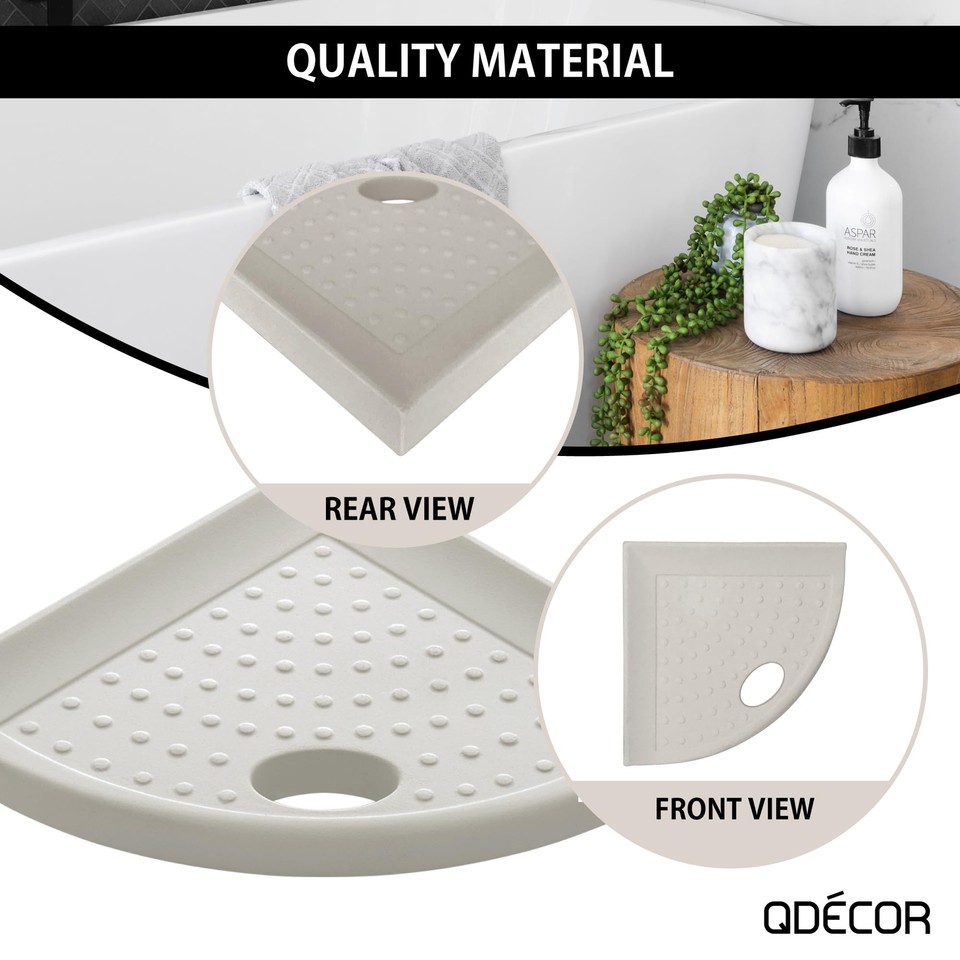 Decor Corner Shower Footrest, Shower Shaving Shelf for Inside Shower