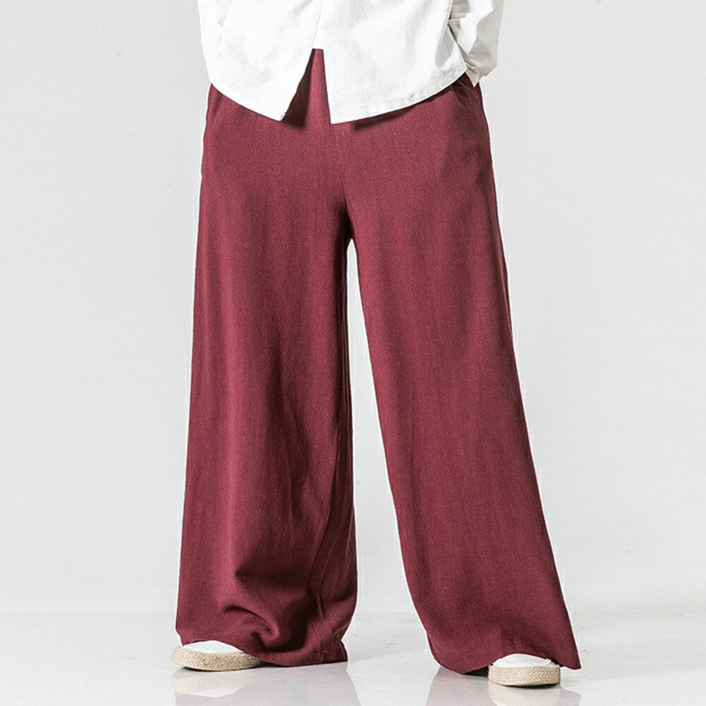 スラックス HUECLOSET Vintage Linen Wide Slacks 25KERO485 スラックス HUECLOSET Vintage Linen Wide Slacks 25KERO485