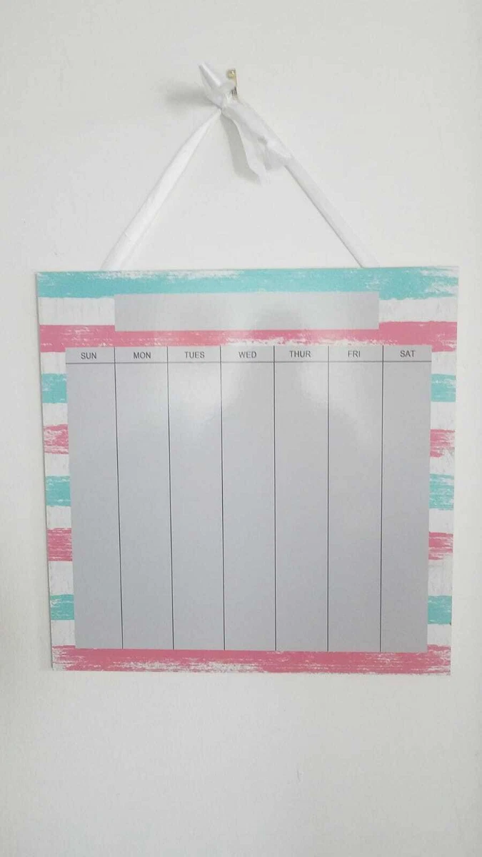 hobby-lobby-girls-weekly-calendar-memo-hang-on-wall-room-decor-planner-48cmx48cm-ebay