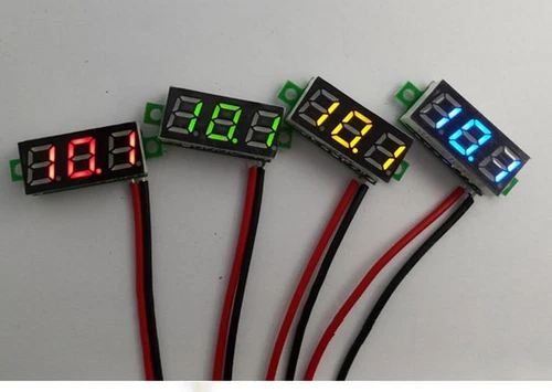 Mini 0.28" DC Digital Voltmeter Panel Mount LED Voltage Volt meter Red 2.50~30V