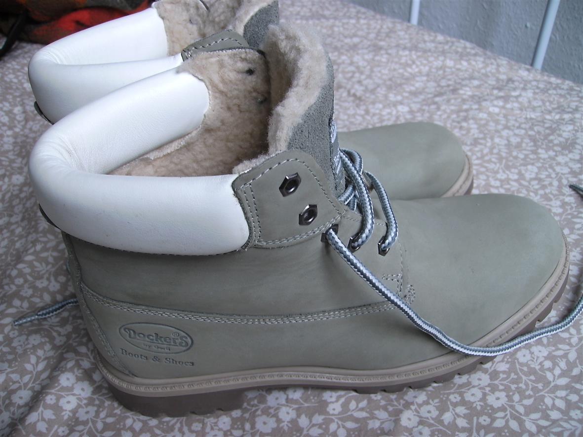 Neu mit Karton: Dockers Winter-Stiefel 39, grau, gefüttert, Nubuk Neu mit Karton: Dockers Winter-Stiefel 39, grau, gefüttert, Nubuk