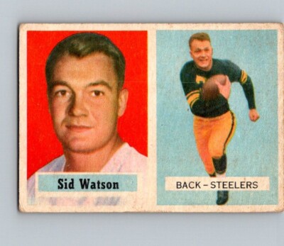 1957 TOPPS FOOTBALL #75 SID WATSON                       MID GRADE NE