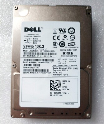 Dell ST9300603SS 300GB,10000 RPM,2.5 inch Internal Hard Drive for
