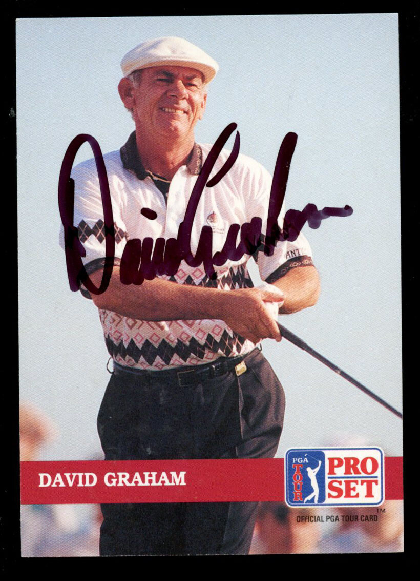David Graham #188 signed autograph auto 1992 Pro Set Golf Trading Card