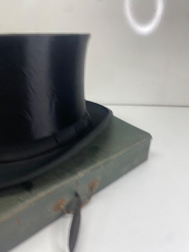 Ancien chapeau claque en bonne état delion Henck Saverne taille 57/58 coffret - Foto 5 di 24