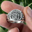 miniature 32  - Fashion Norse Viking Axe Compass Rings for Men Stainless Steel Jewelry Size 7-13