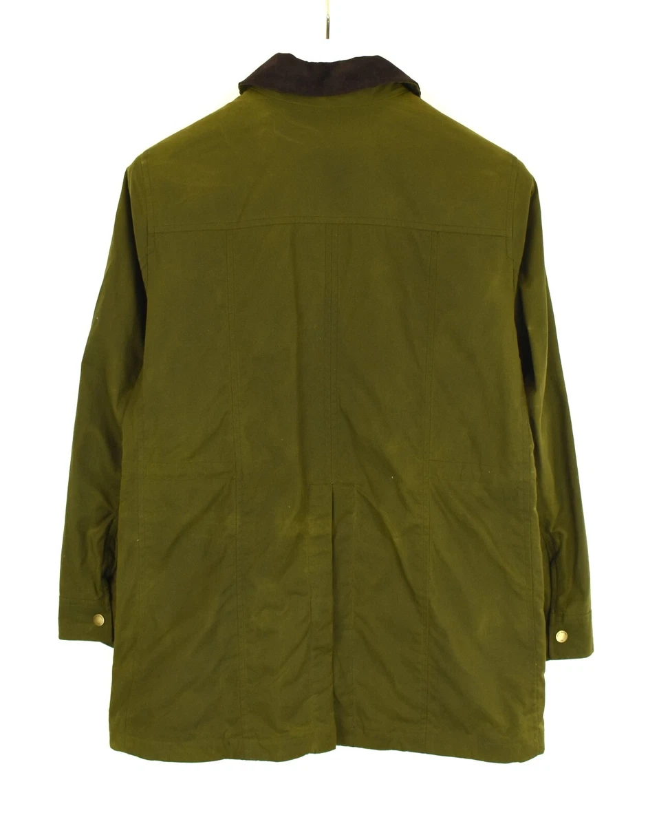 Green jacket corduroy collar top