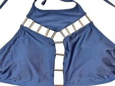 NEW Time And True Missy Elevated Separates Swimsuit Top Size XL (16-18) Blue