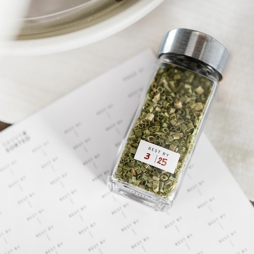 And Pepper Shaker Glass Spice Jars With Label 24pk Herb Set 4oz Seasoning - Picture 8 of 9