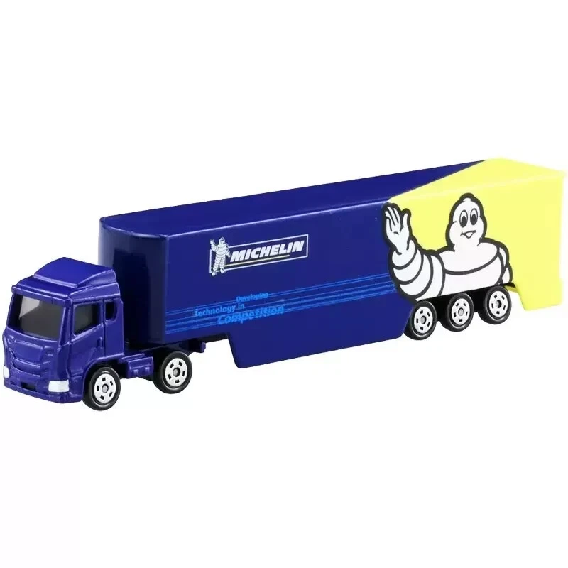 Takara Tomy Tomica 135 MICHELIN MOTOR SPORTS TRANSPORTER Metal Diecast Model Car Foto 2 de 4