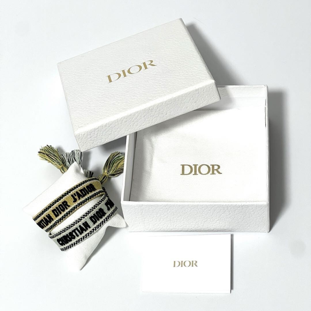 Christian Dior ブレスレット&ピアスセット Christian Dior JADIOR Embroidery Misanga White/Yellow