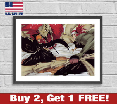 Bleach Anime Poster 18'' x 24'' Print Manga Wall Art Decor Ichigo Kurosaki 2