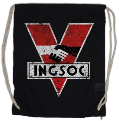 1984 LOGO VINTAGE INGSOC Turnbeutel Big Oceania Brother George Orwell Girl