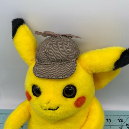 Pokemon Detective Pikachu w/ Hat Plush Stuffed Animal Wicked Cool Toys WCT - Picture 2 of 12
