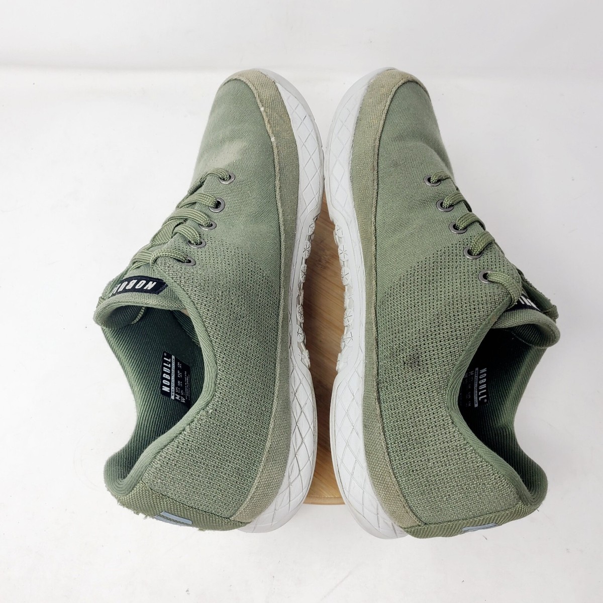 Nobull Shoes Mens 11.5 Army Canvas Trainer Green Athletic  display picture 1
