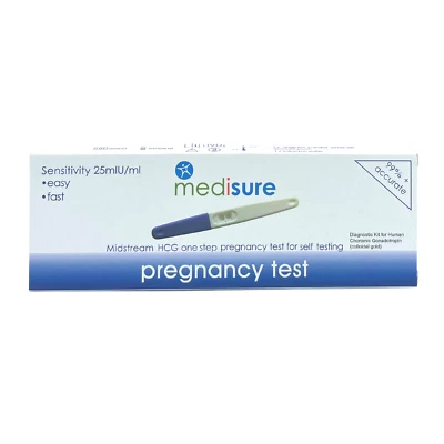 Medisure Midstream HCG Pregnancy Test EASY/ FAST Results In 5 Min- 99% ACCURATE