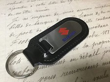 SUZUKI Key Ring Etched and in filled  On Leather GSX 2