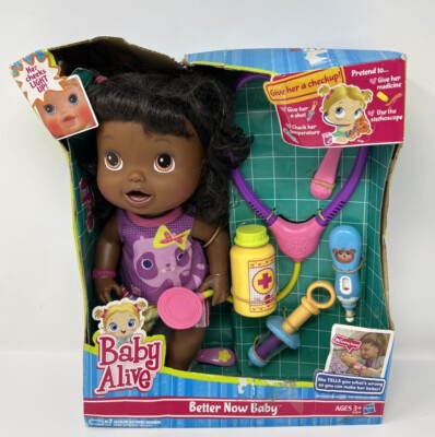 Baby Alive Better Now Baby African American Bilingual English Spanish BAD  BOX
