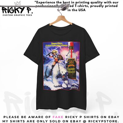 1991 Rumple Minze Schnapps Fierce Warrior Woman Polar Bear Ricky P