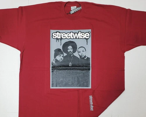 STREETWISE West Coast T-shirt Hip Hop Rap Urban Streetwear Tee Men's 4XL NWT - product listing photo