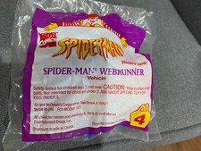 McDonald's Happy Meal Marvel Spider Man Webrunner Figurine Toy 4 New 1994