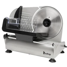 Electric Meat Food Slicer Deli Cheese Bread Cutter Blade Stainless Steel Machine