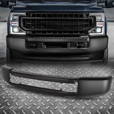 For 20-22 F250 F350 Super Duty Factory Style Black Steel Front Bumper Face Bar