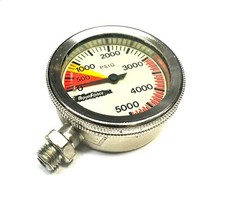 SCUBA Submersible Pressure Gauge SPG Module 0-5000psi NEW - Metal Construction