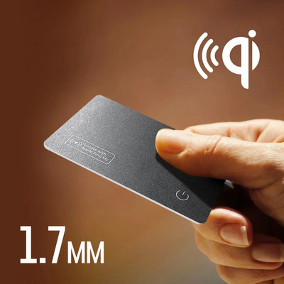 Wireless Charger Charging Tracking Card Wallet GPS Locator Smart Mini Tag Iphone