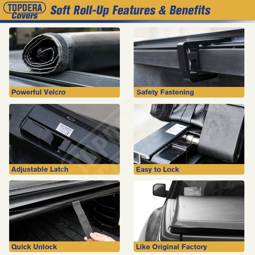 For 20022018 Dodge Ram 1500 2500 3500 6.4ft Bed Soft Rollup Tonneau Cover eBay